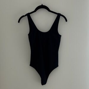 Wilfred Black Scoop Neck Thong Bodysuit
